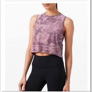 Lululemon Pink camo Workout tank
